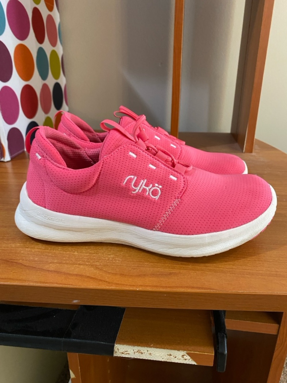 Ryka Coral Pink Slip-On Walking or Recovery Sneakers
